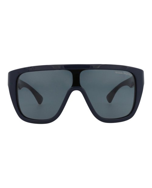 Alexander McQueen ShieldFrame Recycled Acetate Sunglasses - Blue Blue Blue (Am0430S/30014628/003)
