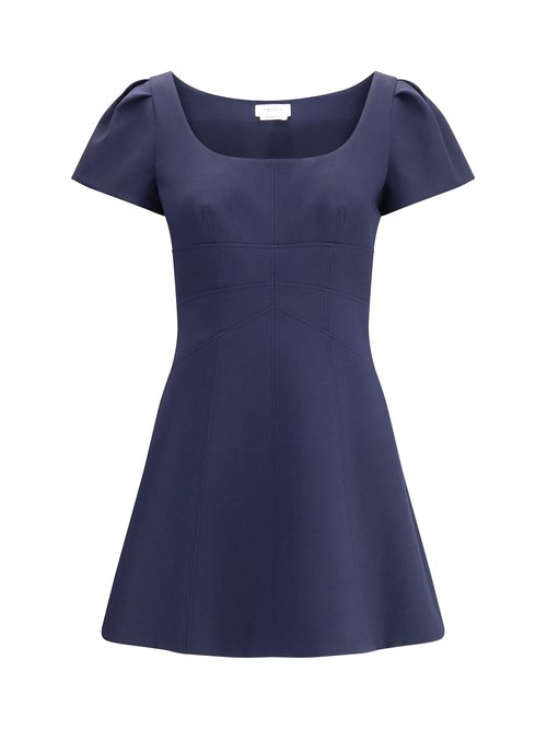 Alexander McQueen Short Dress With Short Gathered Sleeves - 841216QJAAA4100