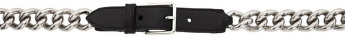 Alexander McQueen Chain Belt - Black - 6670161BR0Y1000