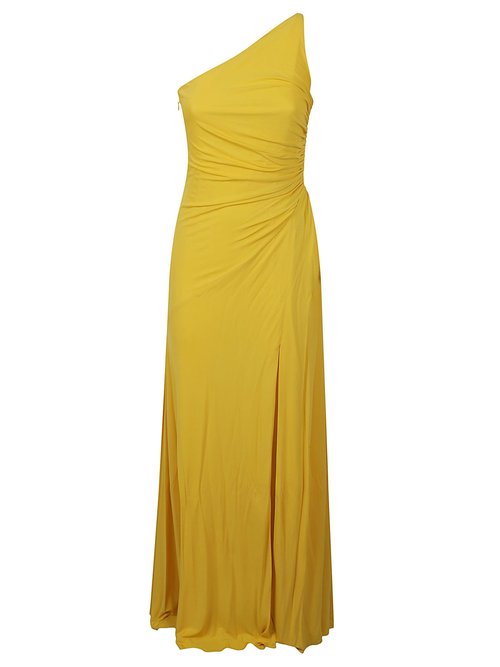 Alexander McQueen Single-shoulder Asymmetric Slim Dress - 713196QLAAY7029