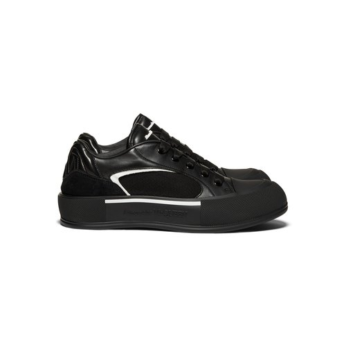 Alexander McQueen Skate Deck Plimsoll - Black/White - 777241W4SS31070