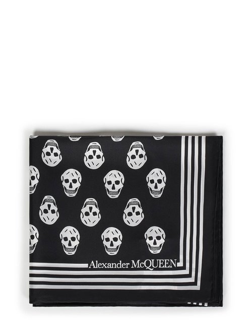 Alexander McQueen Skull Biker Scarf - 5909294001Q1078