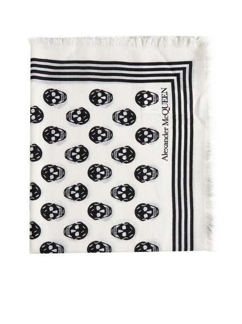Alexander McQueen Skull Scarf - 5909343222Q9260