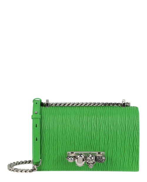 Alexander McQueen Small Jeweled Shoulder Bag - Acid Green