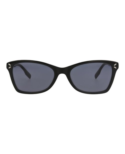 Alexander McQueen SquareFrame Acetate CV Sunglasses - Black Black Grey (Mq0347O/30012674/001S)