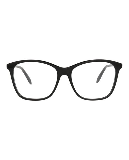 Alexander McQueen SquareFrame Acetate Optical Frames - Black Black Transparent (Am0191O/30006940/001)