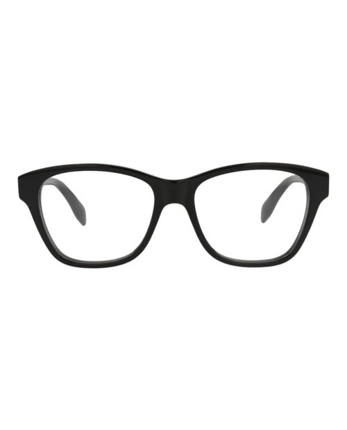 Alexander McQueen SquareFrame Acetate Optical Frames - Black Black Transparent (Am0306O/30010888/001)