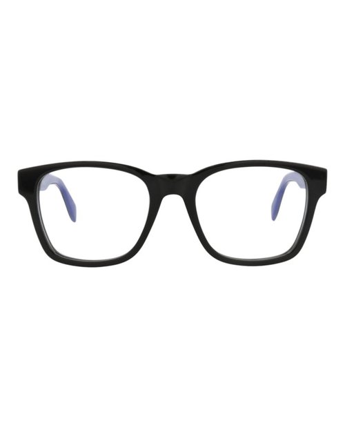 Alexander McQueen SquareFrame Acetate Optical Frames - Black Black Transparent (Am0356O/30012338/004)
