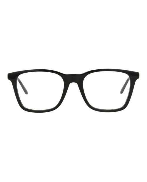 Alexander McQueen SquareFrame Acetate Optical Frames - Black Silver Transparent (Am0324O/30010866/001)