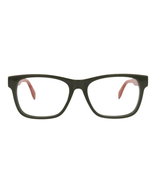 Alexander McQueen SquareFrame Acetate Optical Frames - Green Green Transparent (Am0307O/30010911/005)