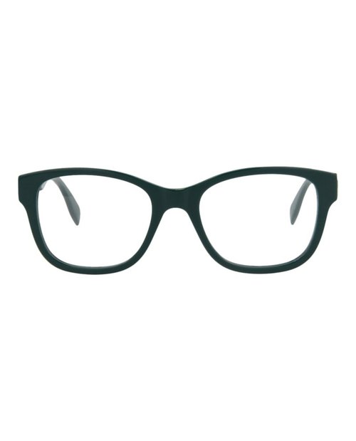 Alexander McQueen SquareFrame Acetate Optical Frames - Green Green Transparent (Am0350O/30012328/003)