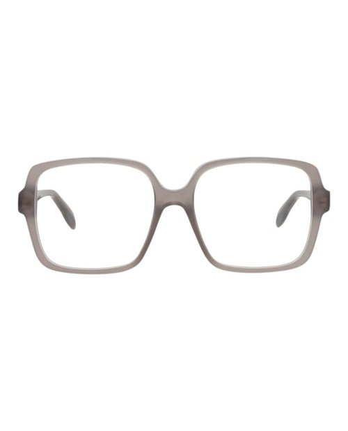Alexander McQueen SquareFrame Acetate Optical Frames - Grey Grey Transparent (Am0286O/30009397/005)