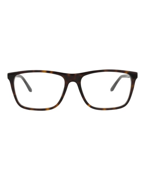 Alexander McQueen SquareFrame Acetate Optical Frames - Havana Gold Transparent (Am0323O/30010869/002)