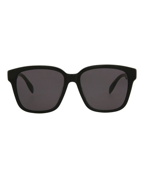 Alexander McQueen SquareFrame Acetate Sunglasses - Black Black Grey (Am0331Sk/30011454/002)