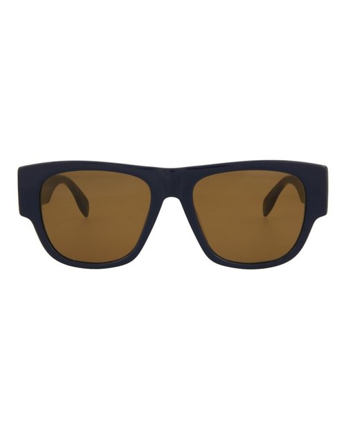 Alexander McQueen SquareFrame Acetate Sunglasses - Blue Blue Brown (Am0328S/30011474/004)