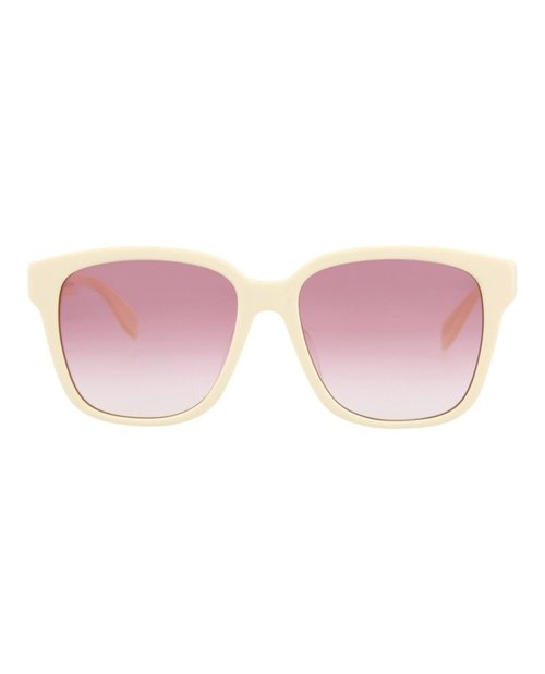 Alexander McQueen SquareFrame Acetate Sunglasses - White White Pink (Am0331Sk/30011454/004)