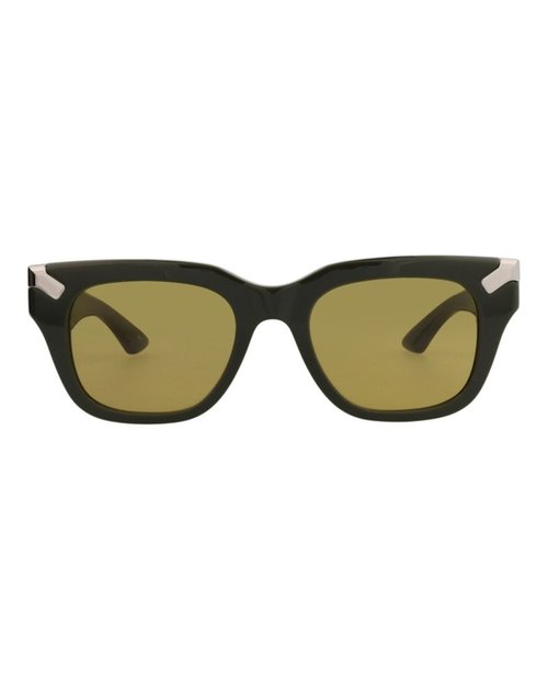 Alexander McQueen SquareFrame Recycled Acetate Sunglasses - Green Green Brown (Am0439S/30015176/004)
