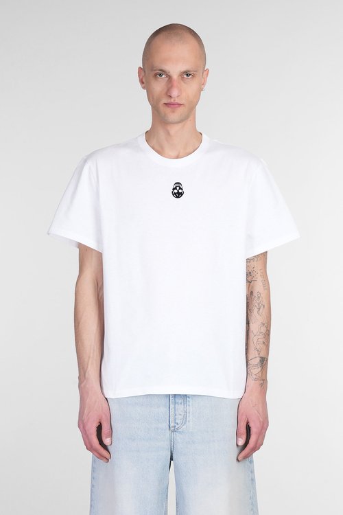 Alexander McQueen T-shirt In White Cotton - 828428QTADR0909