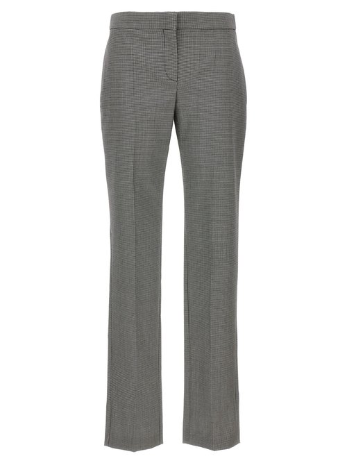 Alexander McQueen Houndstooth Cigarette Trousers - 756019QZAJJ1080