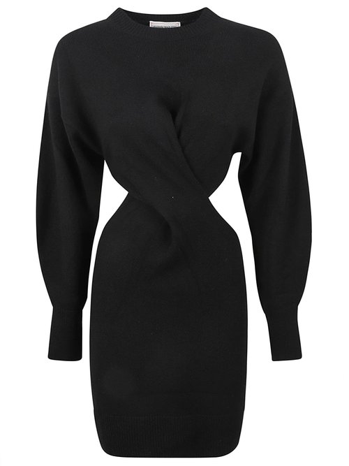 Alexander McQueen Twisted Rib Dress - 1000 - 758585Q1A6W1000