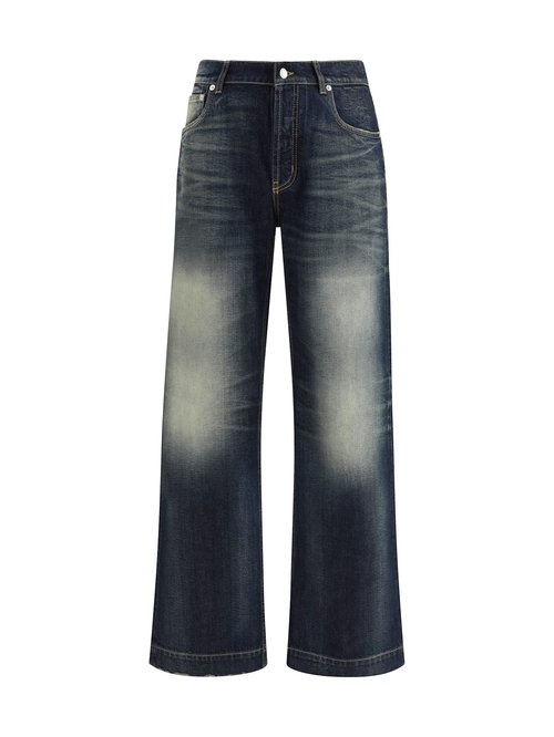 Alexander McQueen Vintage Effect Jeans - 839142QYABR-4211BLUEWASHED