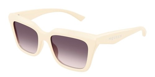 Alexander McQueen Violet Gradient Square Ladies Sunglasses AM0473SA 004 54 - Purple/White - AM0473SA 004 54