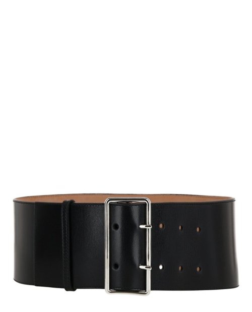 Alexander McQueen Wide Bridle Military Belt - Black