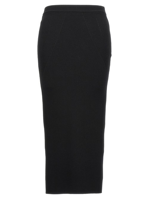 Alexander McQueen Wool Knit Midi Skirt - 768608Q1A651000