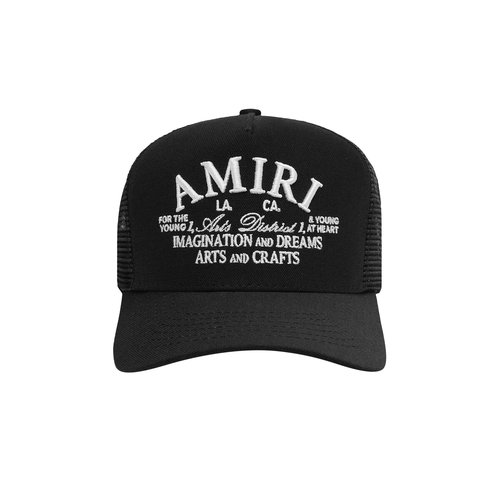 AMIRI Arts District Trucker Hat - PXMAH001001BLAC