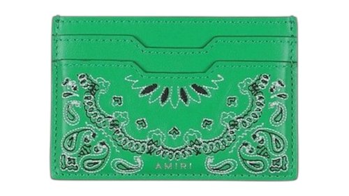 AMIRI Bandana Card Holder Card Holder - Green