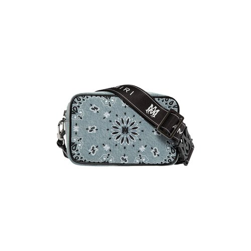 AMIRI Bandana Denim Camera Bag - Clay Indigo - PF23MCC005