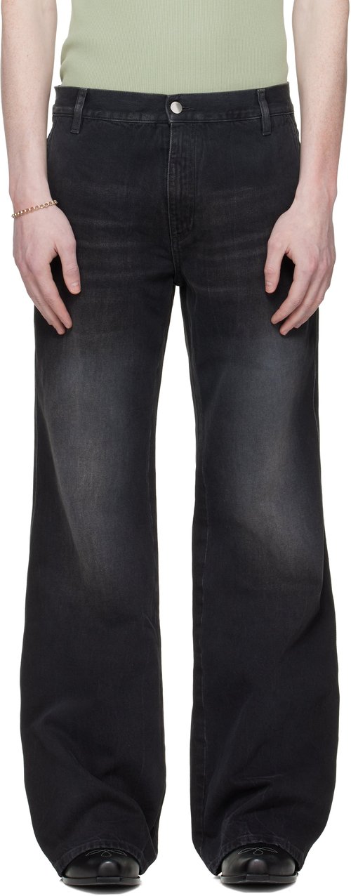 AMIRI Black Boot Cut Jeans - Storm Black - AMBMJE1089