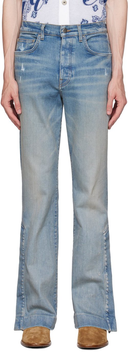 Boys Kade Stacked Flare Jeans – Black Distressed Denim Cargo Jean With 11 Pockets & Extra Long Legs