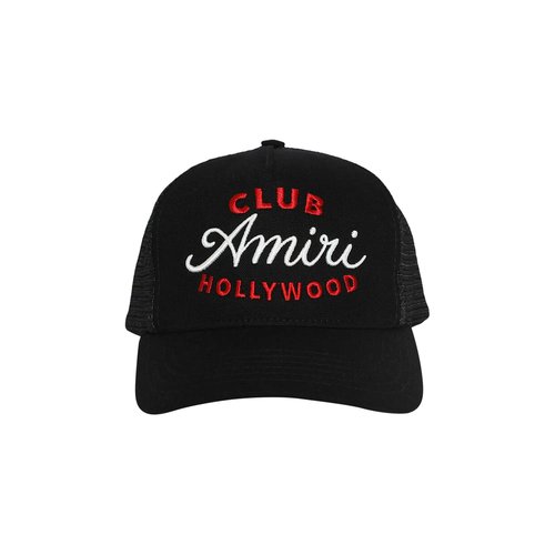 AMIRI Club AMIRI Trucker Hat - Black - AMHATR1036