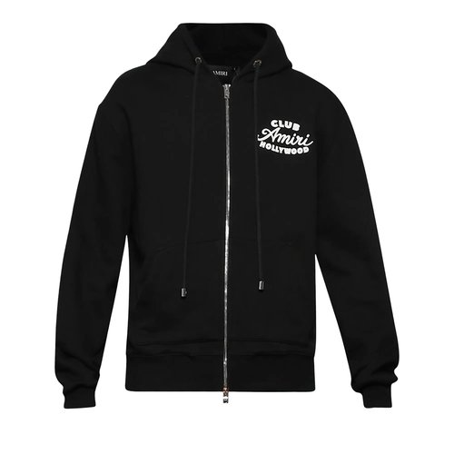 AMIRI Club AMIRI Zip Hoodie - Black - AMJYHD1123