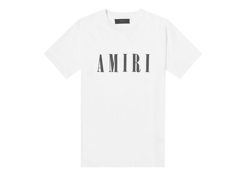 AMIRI Core Logo Tee Shirt - White/Black Ss23 - PXMJLT001-100