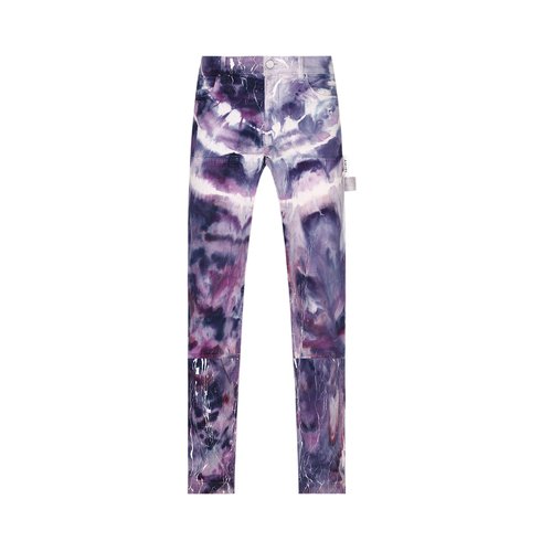 AMIRI Cracked Tie Dye Carpenter Jean - Purple-14 Oz Italian - PS23MDF006