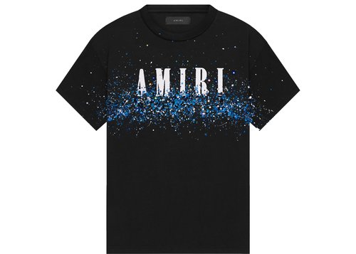 AMIRI Crystal Core Logo Painter Tee Shirt - Black