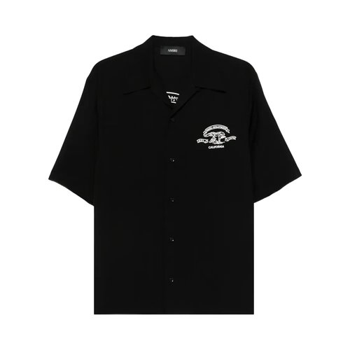 AMIRI Eagle Camp Shirt - Black - AMTOSH1012