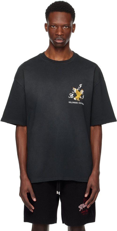 AMIRI Crystal Eagle Tee | Size XL - Black - AMJYTE1232