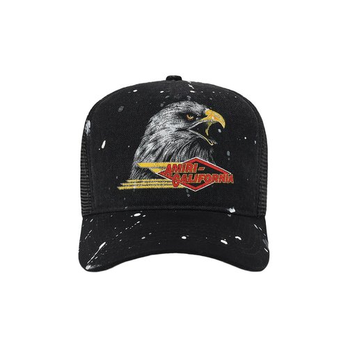 AMIRI Eagle Trucker Hat - Red Rose - AMSAHE1014