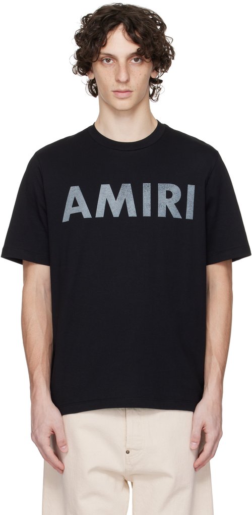 AMIRI Stencil Tee - Black - AMJYTE1214