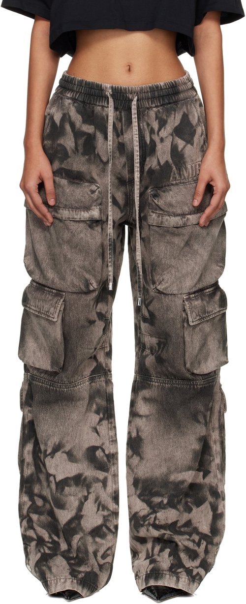 AMIRI Gray Washed Cargo Jeans - Smokey Topaz - AWBMJE1018