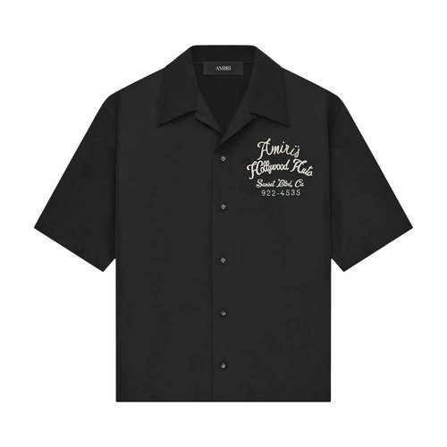 AMIRI Hollywood Auto Bowling Shirt - Black - AMSTCA1166