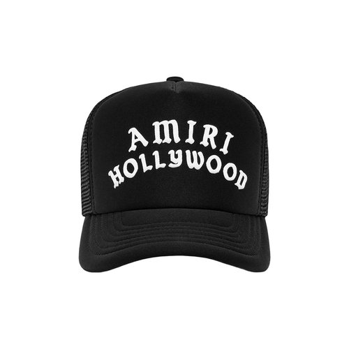 AMIRI Hollywood Trucker Hat - Black - AMSAHE1015