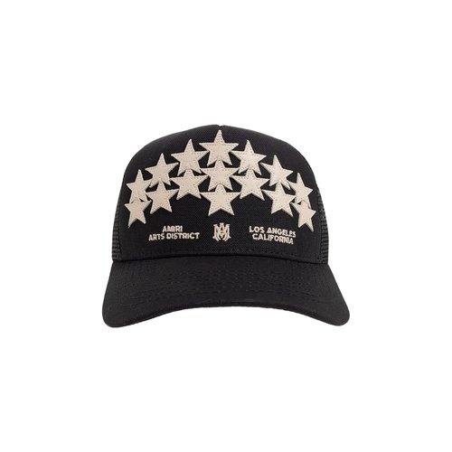 AMIRI Leather Star Trucker - Black - PS24MAH022