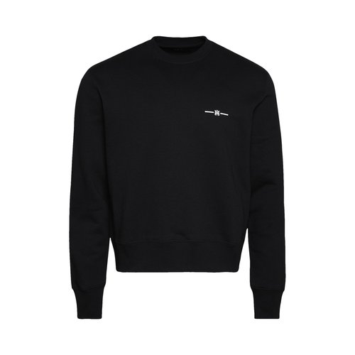 AMIRI Micro MA Bar Crewneck - Black-14 Oz Supima C - PS23MJL035