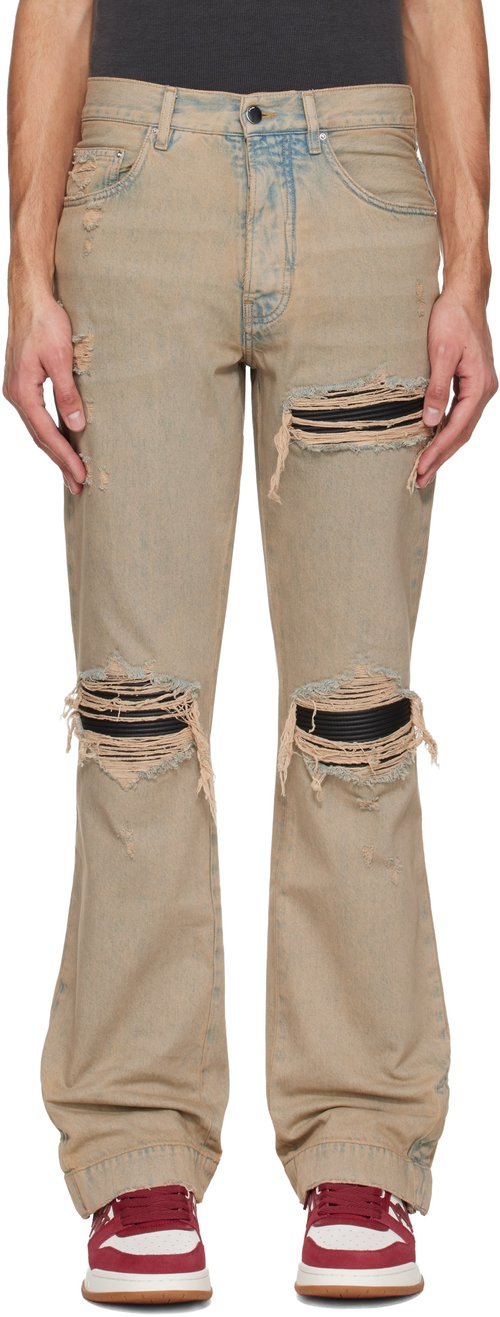 AMIRI MX1 Straight Flare Jean - Sand Indigo - AMBMJE1016