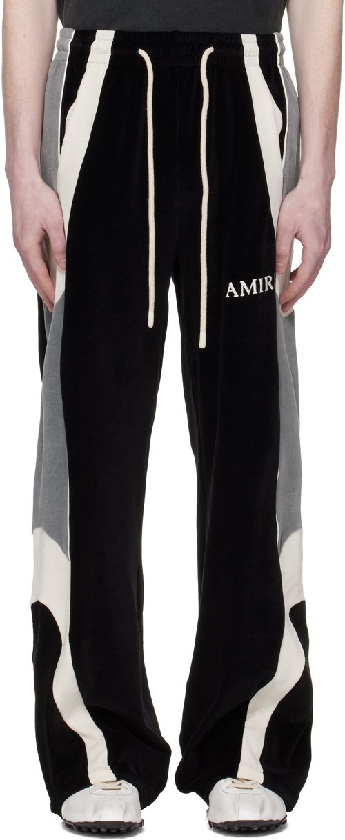 AMIRI Oversized Panel Track Pants - Black - AMBMPA1006