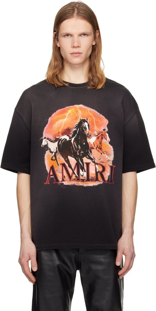 AMIRI Plains Oversized T-shirt - Black - AMTOJR1022